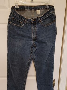 Classic Straight Jeans in Dark Blue Denim